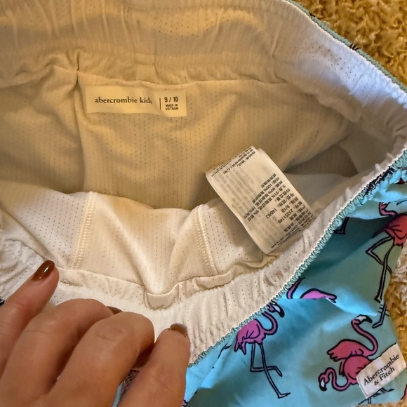 Abercrombie & Fitch Blue Flamingo Swim Trunks - Picture 2 of 2